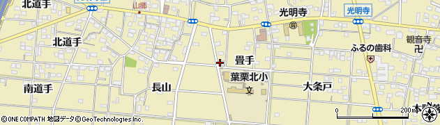 愛知県一宮市光明寺畳手8周辺の地図
