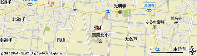 愛知県一宮市光明寺畳手周辺の地図
