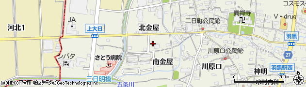 愛知県犬山市羽黒北金屋10周辺の地図
