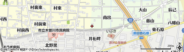 愛知県一宮市更屋敷南出36周辺の地図