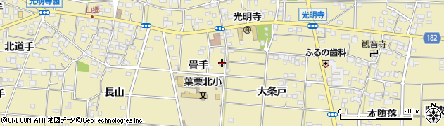 愛知県一宮市光明寺畳手53周辺の地図