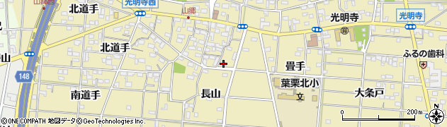 愛知県一宮市光明寺山屋敷163周辺の地図