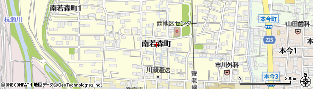 岐阜県大垣市南若森町周辺の地図