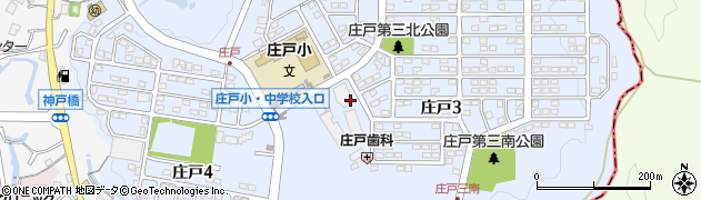 神奈川県横浜市栄区庄戸周辺の地図