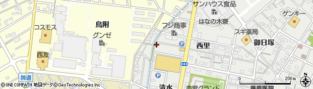 愛知県江南市高屋町西里51周辺の地図