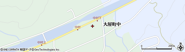 兵庫県養父市大屋町中1050周辺の地図
