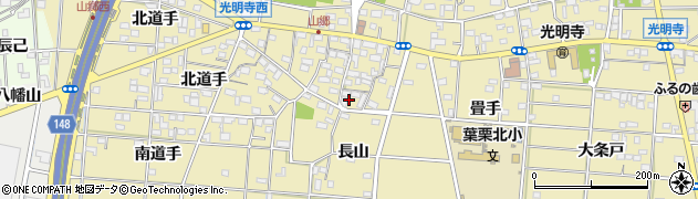 愛知県一宮市光明寺山屋敷144周辺の地図