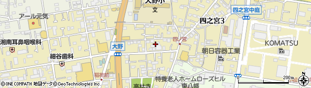 神奈川県平塚市四之宮周辺の地図