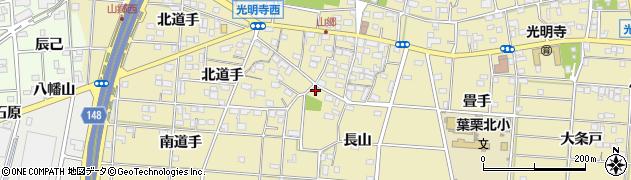 愛知県一宮市光明寺山屋敷125周辺の地図