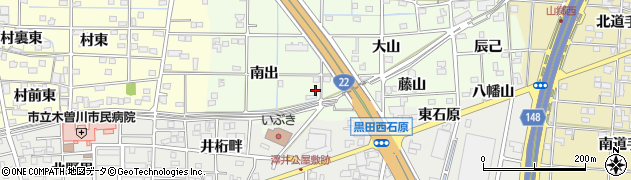 愛知県一宮市更屋敷南出62周辺の地図