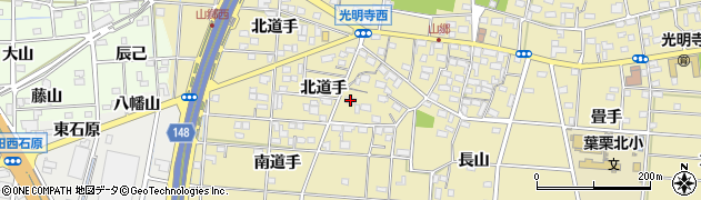 愛知県一宮市光明寺北道手149周辺の地図