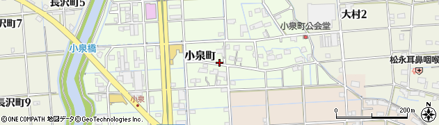 岐阜県大垣市小泉町周辺の地図