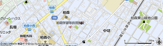 愛知県扶桑町（丹羽郡）柏森（辻田）周辺の地図