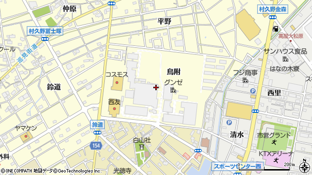 〒483-8322 愛知県江南市村久野町鳥附の地図