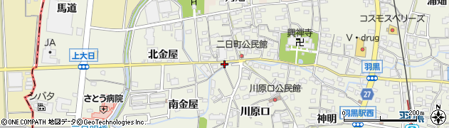 愛知県犬山市羽黒二日町29周辺の地図