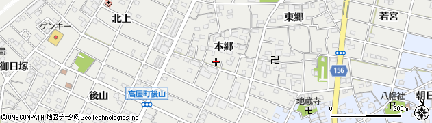 愛知県江南市勝佐町本郷周辺の地図