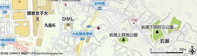 神奈川県鎌倉市大船1683周辺の地図