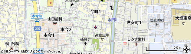 岐阜県大垣市本今町225周辺の地図