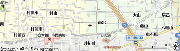 愛知県一宮市更屋敷南出38周辺の地図