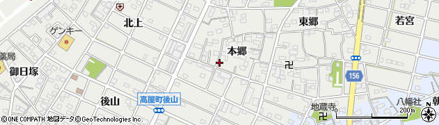 愛知県江南市勝佐町本郷168周辺の地図