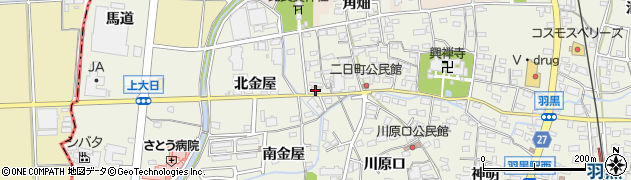 愛知県犬山市羽黒二日町20周辺の地図