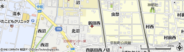 愛知県一宮市北方町曽根新田西周辺の地図