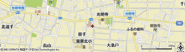 愛知県一宮市光明寺畳手46周辺の地図