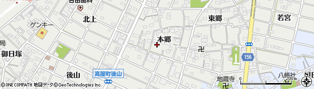 愛知県江南市勝佐町本郷167周辺の地図