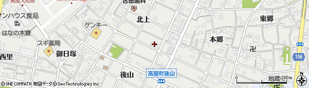 愛知県江南市高屋町北上137周辺の地図