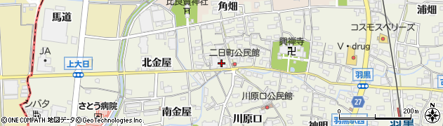 愛知県犬山市羽黒二日町27周辺の地図