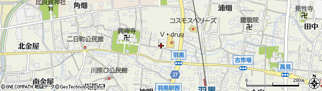 愛知県犬山市羽黒城屋敷27周辺の地図