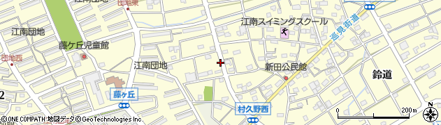 愛知県江南市村久野町南大門周辺の地図