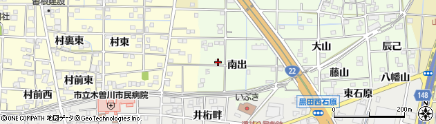 愛知県一宮市更屋敷南出30周辺の地図