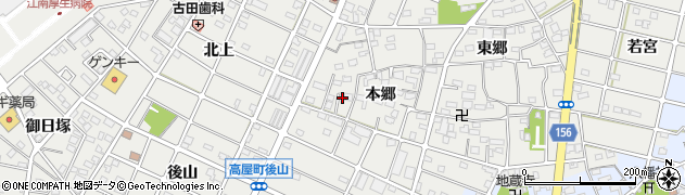 愛知県江南市勝佐町本郷63周辺の地図
