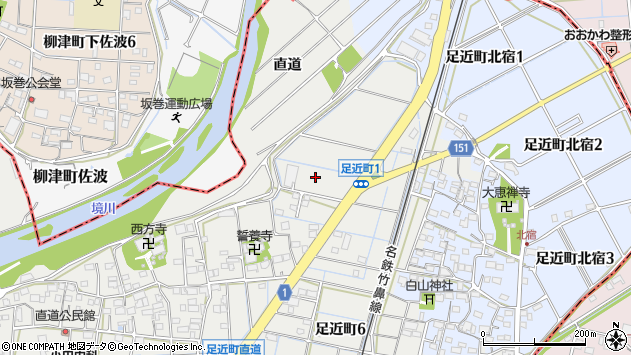〒501-6207 岐阜県羽島市足近町の地図