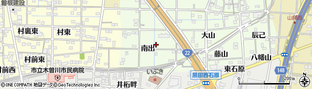 愛知県一宮市更屋敷南出26周辺の地図