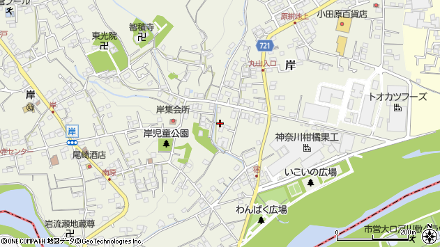 〒258-0112 神奈川県足柄上郡山北町岸の地図