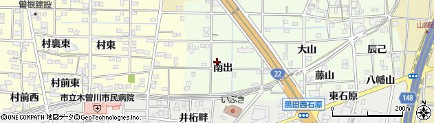 愛知県一宮市更屋敷南出29周辺の地図
