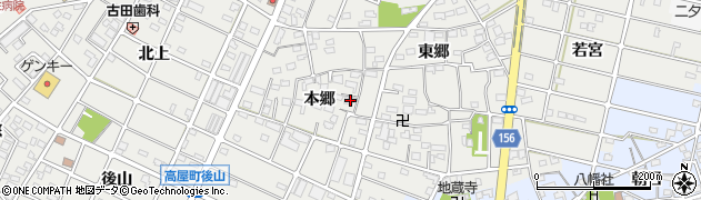 愛知県江南市勝佐町本郷117周辺の地図