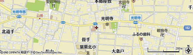 愛知県一宮市光明寺畳手43周辺の地図