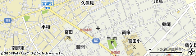 愛知県江南市後飛保町本郷周辺の地図