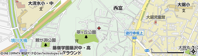 神奈川県藤沢市西富586周辺の地図