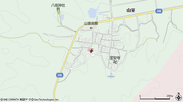 〒521-0215 滋賀県米原市山室の地図