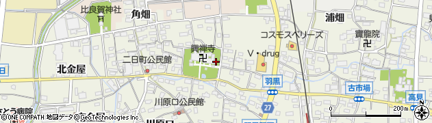 愛知県犬山市羽黒城屋敷16周辺の地図