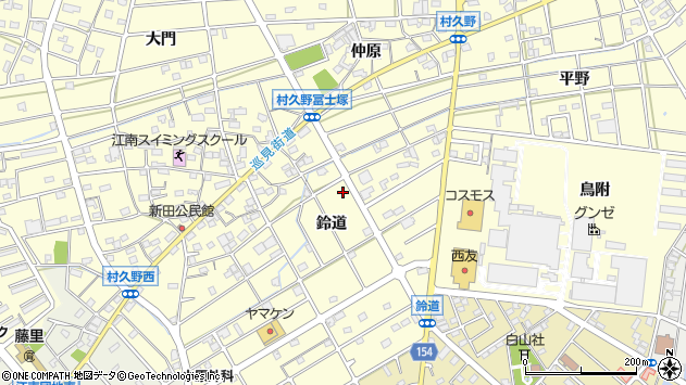 〒483-8328 愛知県江南市村久野町鈴道の地図
