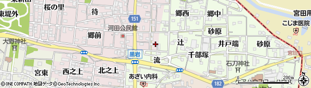 愛知県一宮市浅井町河田葉栗野70周辺の地図