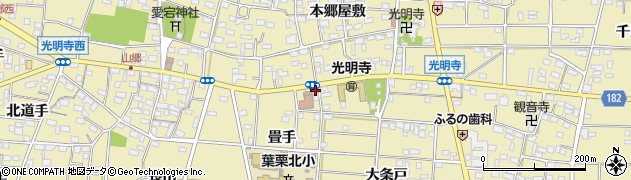 愛知県一宮市光明寺畳手252周辺の地図