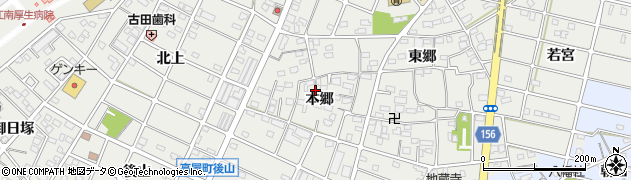愛知県江南市勝佐町本郷105周辺の地図