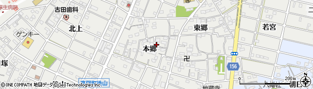 愛知県江南市勝佐町本郷115周辺の地図