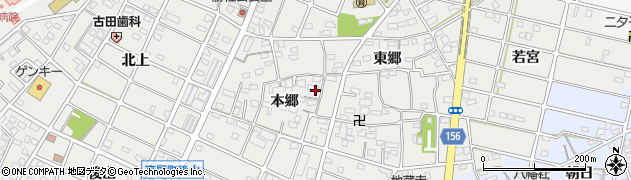 愛知県江南市勝佐町本郷118周辺の地図